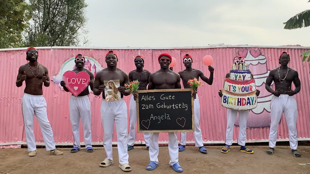 Alles Gute zum Geburtstag Videobotschaft - Afrikanisches Fitness Team