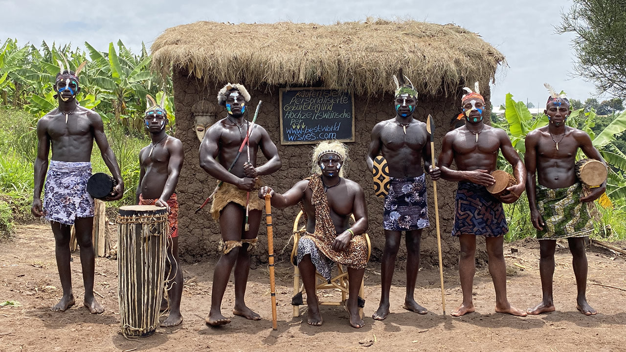 Afrikanische Leopardenmuster Team