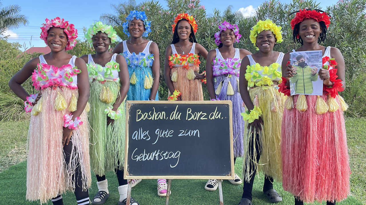 Afrikanische Grasrockmannschaft