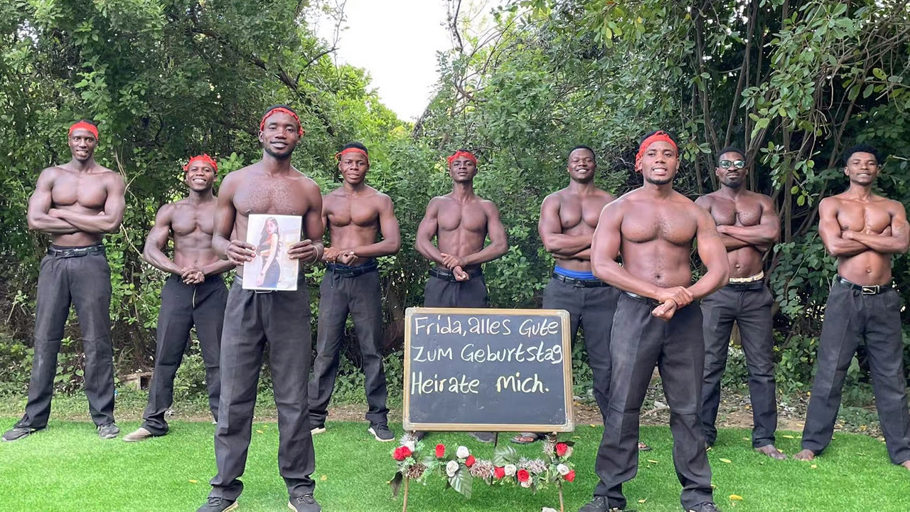 Afrikanische Löwenmannschaft