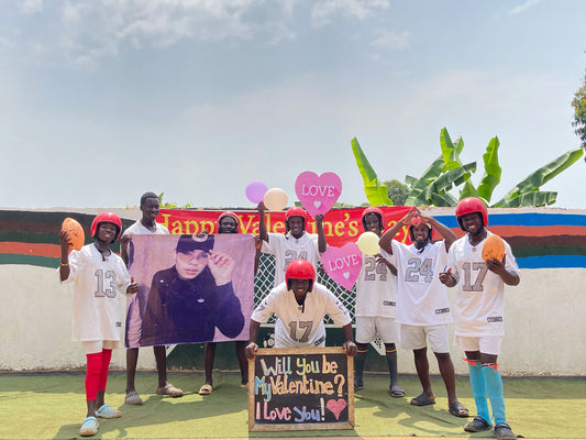 afrikanische Rugby-Band: Maßgeschneiderter Übergröße-Foto