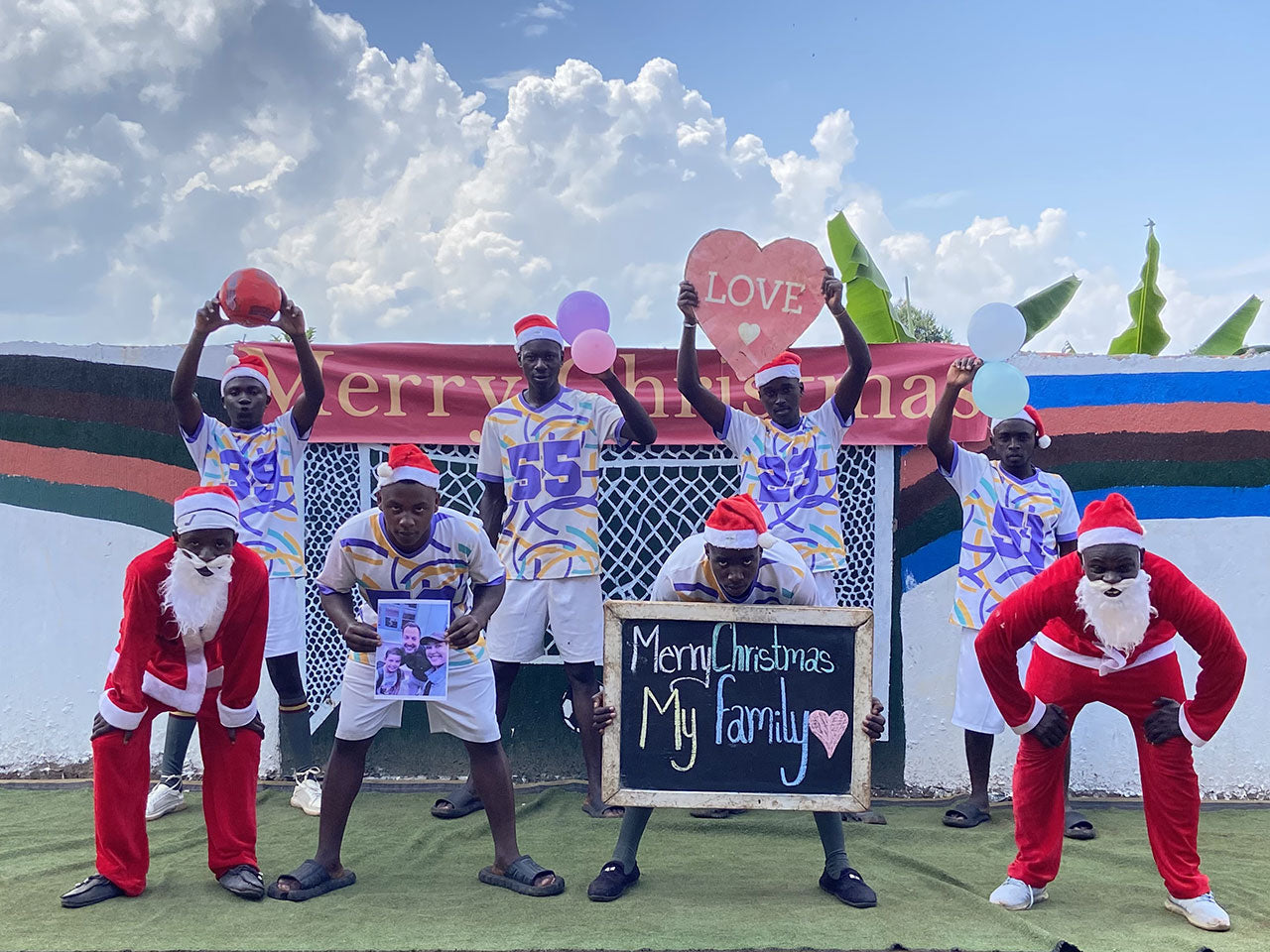 Afrikanische Fußballband