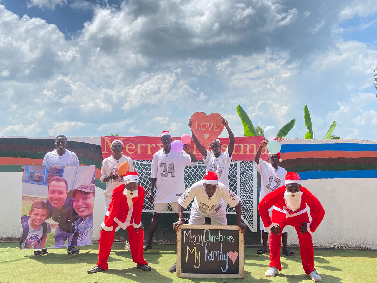 afrikanische Rugby-Band: Maßgeschneiderter Übergröße-Foto