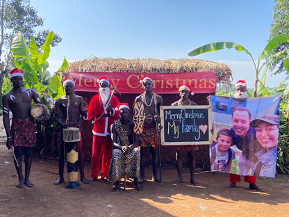 Afrikanische Leopardenmuster Team: Maßgeschneiderter Übergröße-Foto