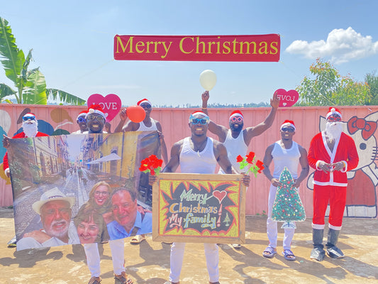 Afrikanisches Fitness Team: Maßgeschneiderter Übergröße-Foto