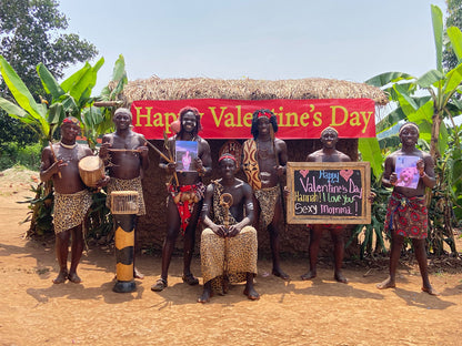 Afrikanische Leopardenmuster Team