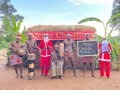 Afrikanische Leopardenmuster Team