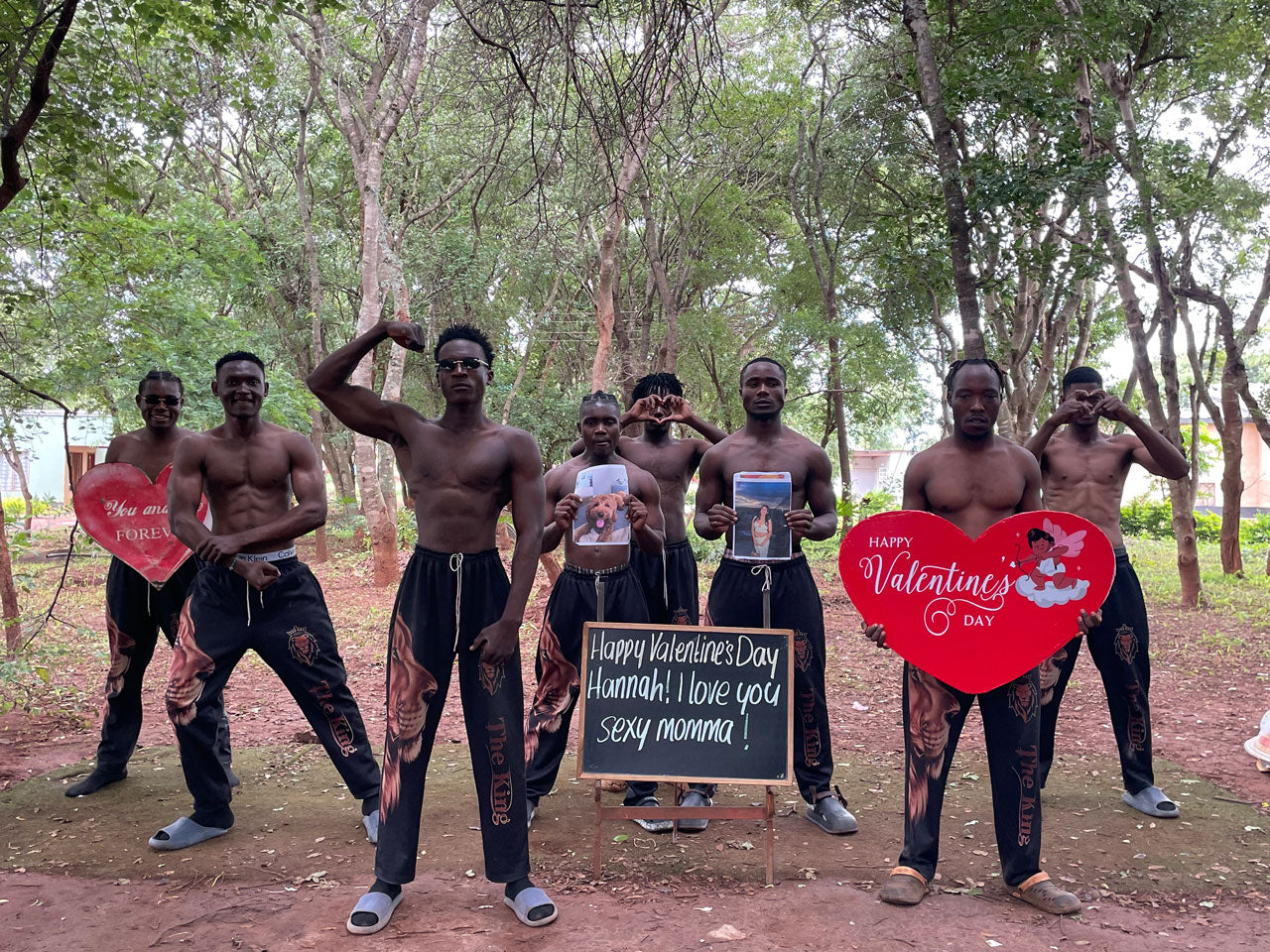 Afrikanische Löwenmannschaft