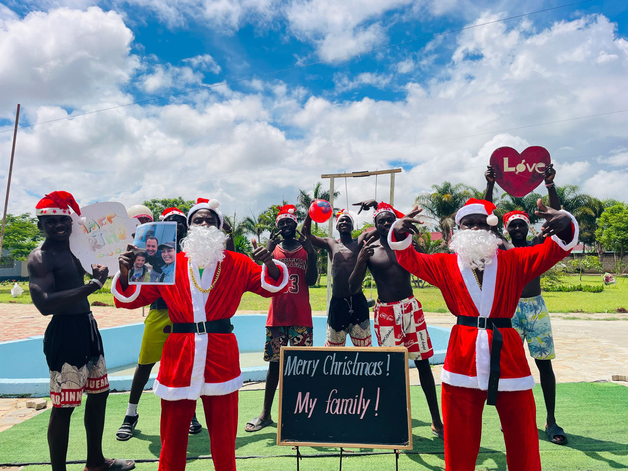 Afrikanisches Strandteam