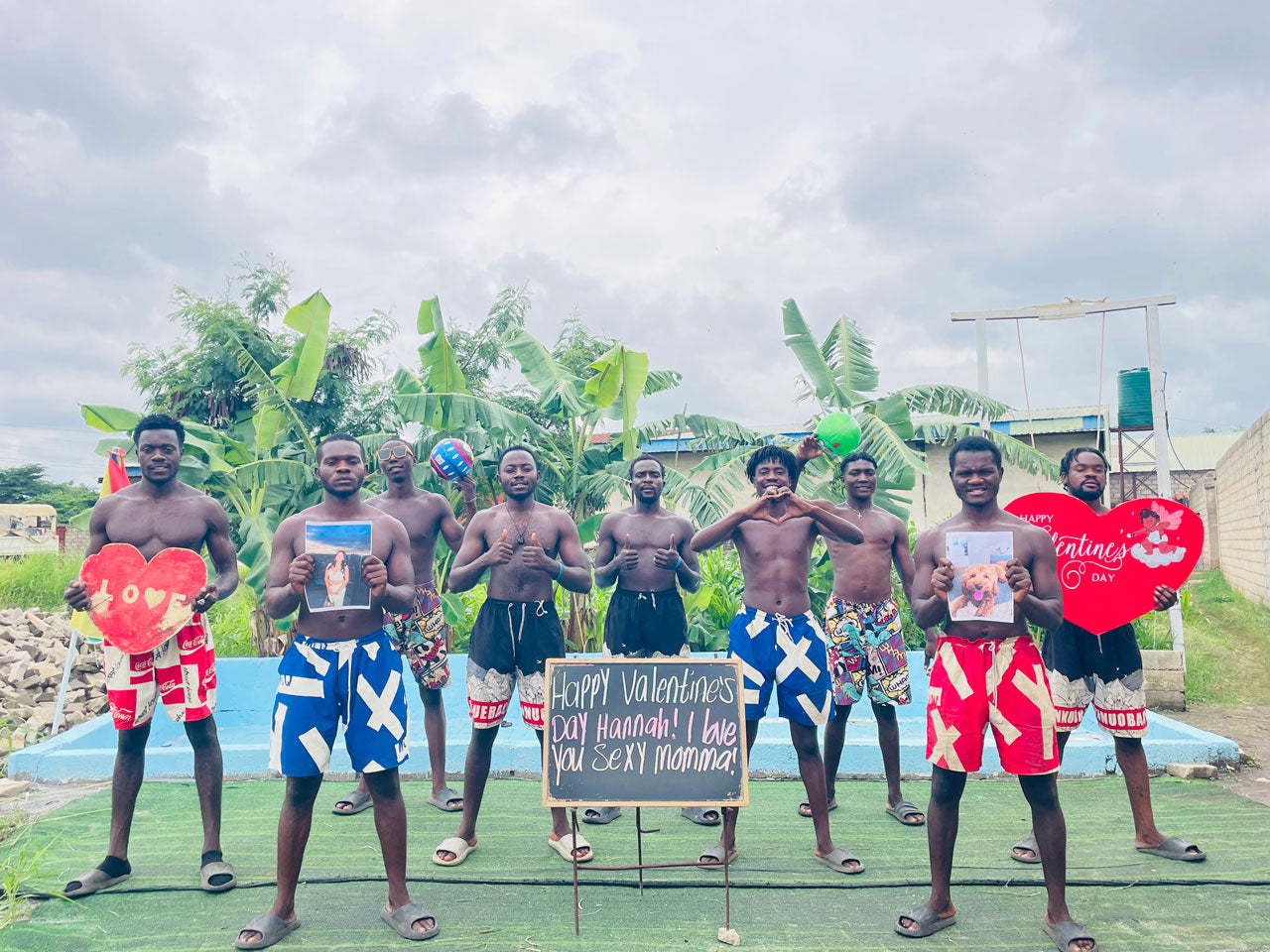 Afrikanisches Strandteam