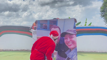 afrikanische Rugby-Band: Maßgeschneiderter Übergröße-Foto