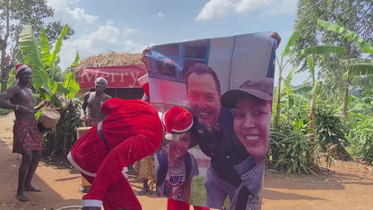 Afrikanische Leopardenmuster Team: Maßgeschneiderter Übergröße-Foto