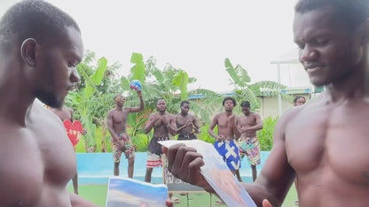 Afrikanisches Strandteam