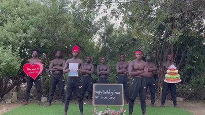 Afrikanische Löwenmannschaft